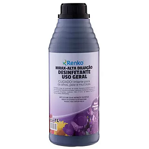 Mirax Desinfetante Conc 1:50 Rose Premium 1l Mcrp Renko