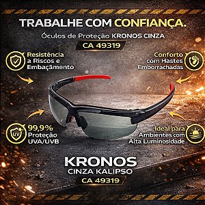Oculos Kronos Cinza Kalipso Ca 49319