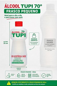 Alcool Liquido 70° 500ml Tupi