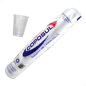 Copo Descartavel Plastico com 100 Unidades 180ml Ps Coposul