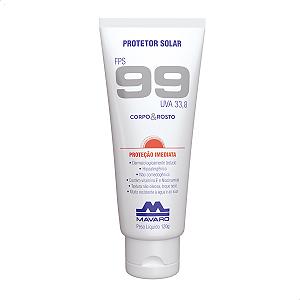Protetor Solar Fps 99 120g Corpo & Rosto Mavaro