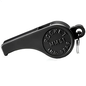 Apito Plastico Mm51 Preto Rocket