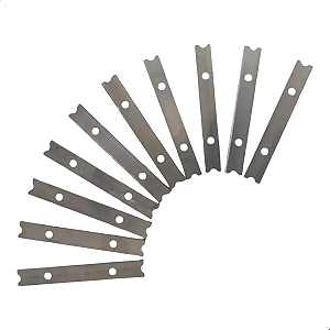 Jogo 10 Laminas para Raspador Multiuso 10cm Azul Bralimpia