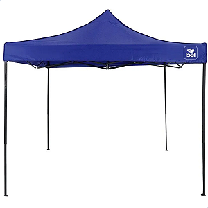 Gazebo Dobravel com Bolsa Pagoda Flex 3m X 3m Oxford + Pvc Azul Bel Fix