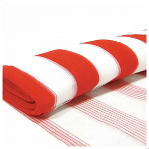 Tela Cerquite Pl4020 Laranja/branca 1,20x50m Plastcor