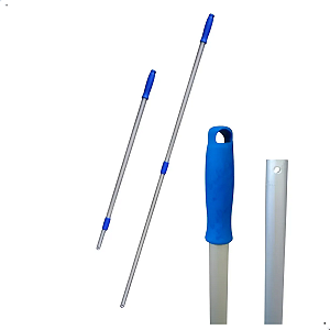 Cabo 1,40m Telescopico 2 Estagios Furado C142ef Azul Bralimpia