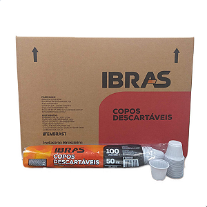Copo Descartavel Plastico Cx 5000 Un 50ml Ps Ibras