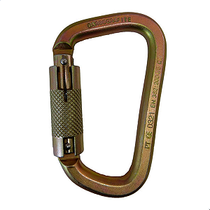 Mosquetão Aço Tipo D 41kn Cg654 Carbografite