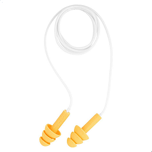 Protetor Auricular Silicone Cordão Pvc 19 Db Pomp Plus 3m Ca 5745