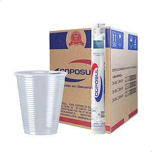 Copo Descartavel Transparente Cx 2500 Un 180ml Ps Coposul