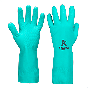 Luva Nitrilica Verde com Forro Ka10 Kalipso Ca 11769