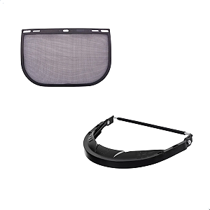 Suporte Universal + Viseira Malha de Aço Camper