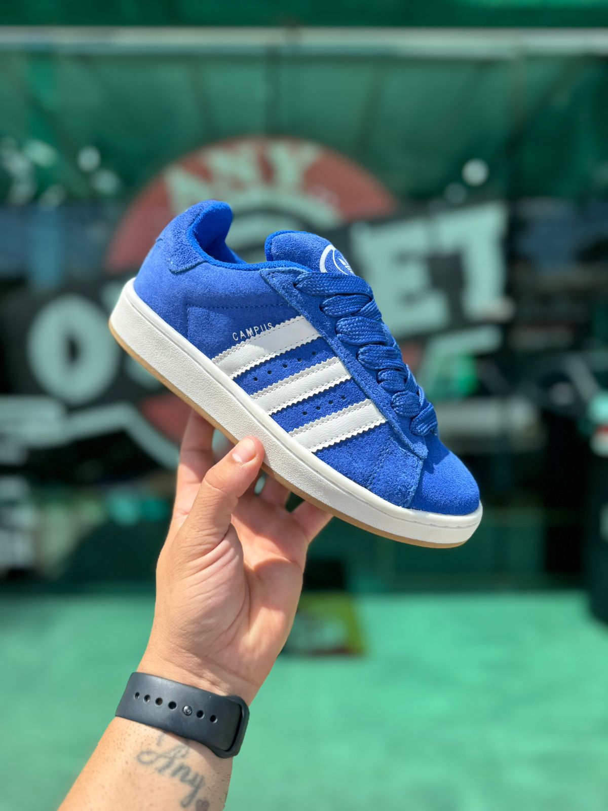 Tênis Adidas Campus 00s Azul-Branco Import