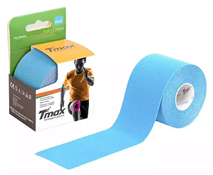 BANDAGEM ELASTICA ADESIVA TMAX 5Mx5CM COR AZUL