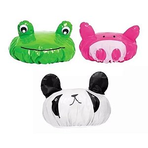 Toucas De Banho Infantil Animais 3d Sapo Panda Porco Ricca