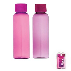 Kit de Viagem Case Com Dois Frascos Colors Ricca Viagem