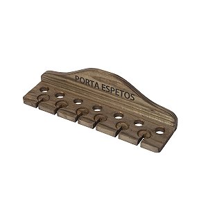 Porta Espeto de Madeira Stolf 44cm x 10,5cm x 12,5cm