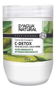 Creme De Massagem 650g C-detox Antioxidante Dagua Natural