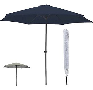Ombrelone Guarda Sol Central 2,70m Com Capa AZUL