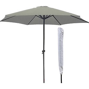Ombrelone Guarda Sol Central 2,70m Com Capa Branco OFF White