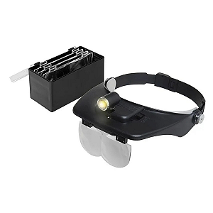 LUPA DE PALA COM LUZ SALON TOOLS VERTIX