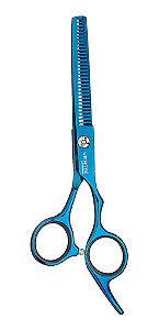Tesoura Vertix Blue Titanium Desbaste 6,0 Profissional