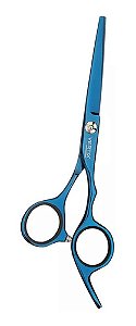 Tesoura Vertix Blue Titanium Navalha 5,5'' Profissional