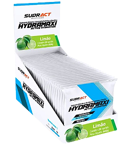 Display Hydramaxi 20g Repositor Sais Minerais - Sabor Limão (Contém 25 sachês)
