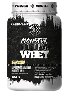 Monster 100% Whey 900g - Probiótica - Sabor Cookies