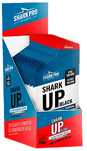 Shark Up Black 10 sachês 30g - Shark Pro - Sabor Morango