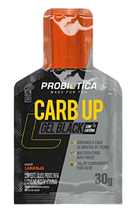 Carb Up Gel Black 30g - Probiótica - Sabor Laranja