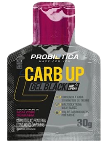 Carb Up Gel Black 30g - Probiótica - Sabor Guaraná com açaí