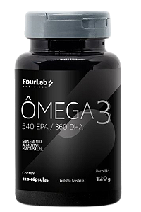 Omega 3 FourLab (540EPA/360DHA) - Pote com 120 Capsulas