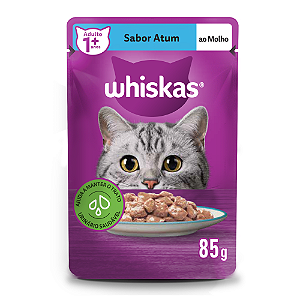Whiskas Sachê Atum Ao Molho 85gr