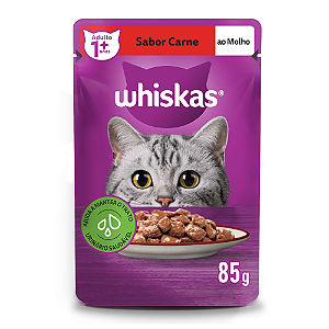 Whiskas Sachê Carne Ao Molho 85gr