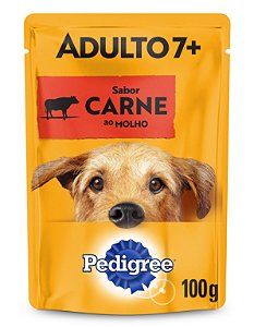 Ped Sachê Adulto 7+ Carne 100gr
