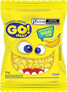 BALA GELATINA GO JELLY BANANA 12X70G