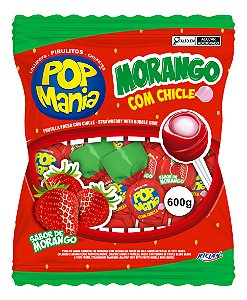 PIRULITO POP MANIA MORANGO 20X50X12G