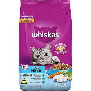 WHISKAS CASTRADO PEIXE 900GR