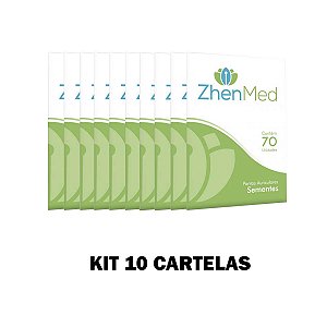 Kit 10 Ponto Semente Auricular C/ Micropore c/ 70 Pontos cada