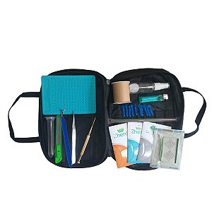 Kit Auriculoterapia Essencial 16 Peças com bolsa