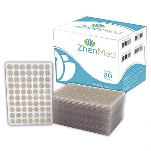 Kit 30 Ponto Cristal Auricular C/ Micropore c/ 70 Pontos cada