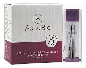 Agulha Sistêmica para Acupuntura Accubio c/ 1000un