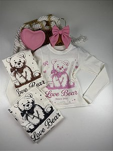 Blusa Urso | ML | Menina