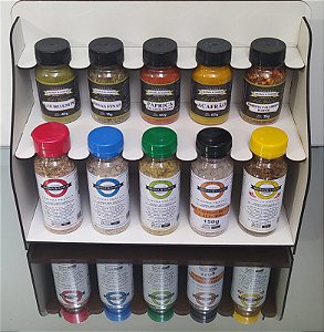 Porta Temperos Aroma&Sabor 5 unidades Sais Temperados +  Condimentos Selecionados