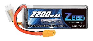 Bateria Lipo ZEEE 3S 11.1V 2200 mAh 120C plug XT60