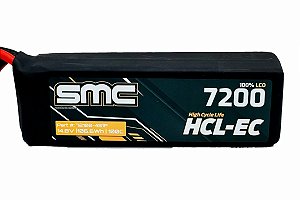 Bateria Lipo SMC 4S 14.8V HCL-EC 7200mAh 100C EC5