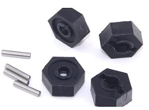 HEX 12mm com pinos 4 unidades