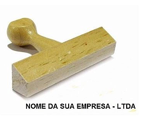 CARIMBO DE MADEIRA ASSINATURA