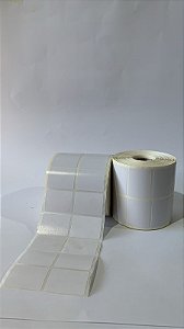 1 Rolo Etiqueta  Couchê  40 x 30 mm 2 colunas